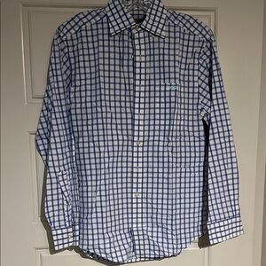 Blue Checkered Men's Small Vineyard Vines Button-Down Shirt